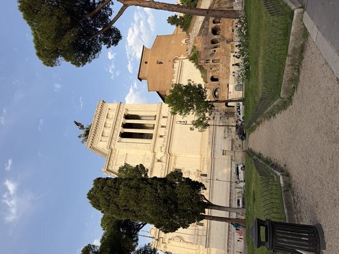 Il Vittoriano e i pini del Campidoglio